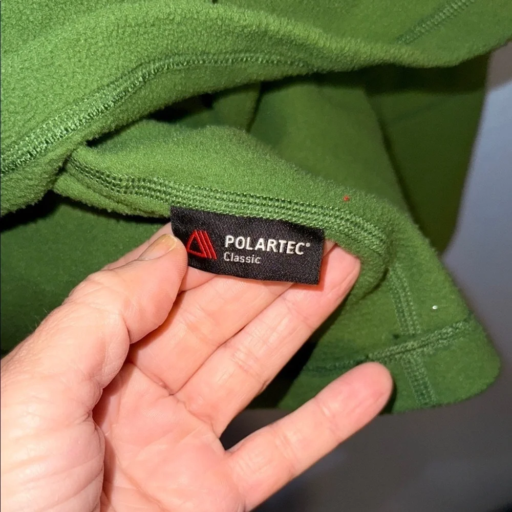 The North Face Forest Green Polartec Fleece Pullover- Mens Large - B5